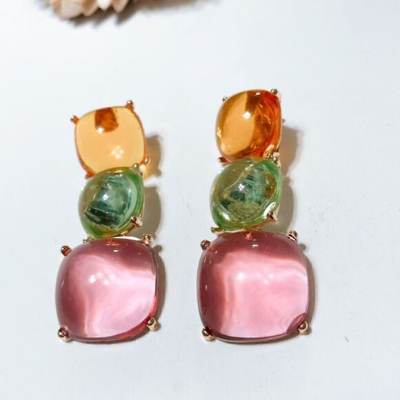 Crystal  drop earrings  M245 - Picture 3 of 6
